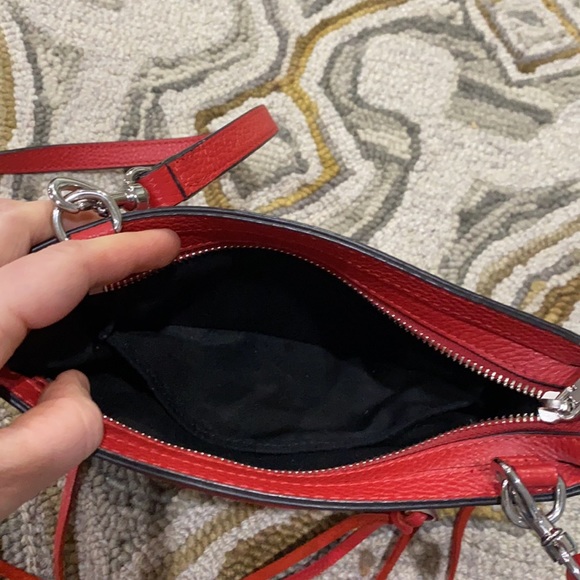 💕Rebecca Minkoff red leather shoulder bag EUC 💕 - Picture 12 of 16